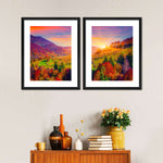 Mountain Autumn Sunrise Wall Art