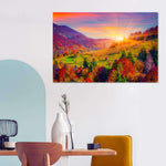 Mountain Autumn Sunrise Wall Art