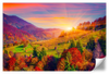 Mountain Autumn Sunrise Wall Art