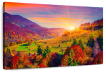 Mountain Autumn Sunrise Wall Art