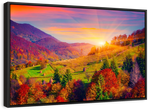 Mountain Autumn Sunrise Wall Art