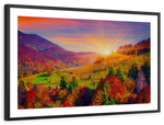 Mountain Autumn Sunrise Wall Art