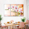 Orchid Flowers On Water Wall Art