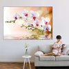 Orchid Flowers On Water Wall Art