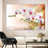 Orchid Flowers On Water Wall Art