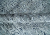 8x10 Abstract Pattern Hand knotted Silver and Blue modern Bamboo Silk Area Rug