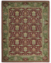 5x8, 6x9, 8x10 and 9x12 Handmade Persian Design Rust and Green made with fine wool Area Rug |  TRDCP150810