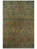 8x10 and 9x12 Vintage Brown Antique Persian Tabriz Fine Hand Knotted Wool Area Rug | TRD421