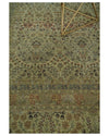 8x10 and 9x12 Vintage Brown Antique Persian Tabriz Fine Hand Knotted Wool Area Rug | TRD421