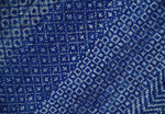 8x10 Blue and Gray Hand Knotted Modern Geometric Trellis Scandinavian Wool Area Rug | TRDCP935810