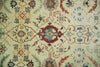 8x10 Fine Hand Knotted Ivory and Blue Traditional Vintage Style Mahal Antique Wool Rug | TRDCP492810