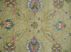 8x10 Hand Knotted  Brown and Olive Traditional Vintage Persian Oushak Antique Wool Rug | TRDCP962810