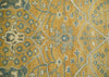 8x10 Hand Knotted Gold, Beige and Silver Traditional Persian Oushak Antique Wool Rug | TRDCP690