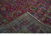 8x10 Hand Knotted Maroon and Gold Heriz Serapi Traditional Antique Style Wool Area Rug | TRDCP1603810S