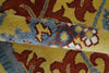 8x10 Hand Knotted Rust, Gold and Gray William Morris Wool Rug | TRDCP1000810