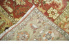 8x10 Rust and Beige Hand Knotted Traditional Antique Turkish Vintage Wool Rug | TRDCP538810