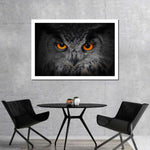 Mesmerizing Gray Owl Wall Art