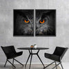 Mesmerizing Gray Owl Wall Art