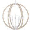 Currey and Company Bastian Sandstone Orb Chandelier 9000-1131