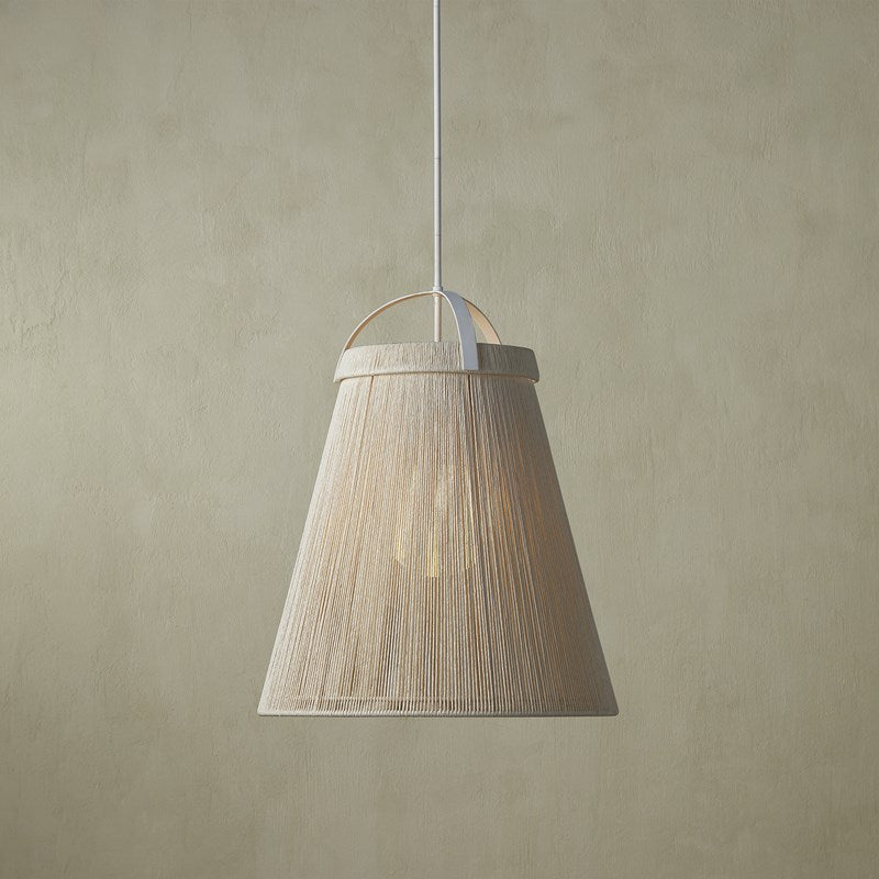 Currey and Company Parnell White Pendant 9000-1153