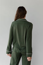 Women's Stretch-Knit Long Sleeve Bamboo Pajama Set