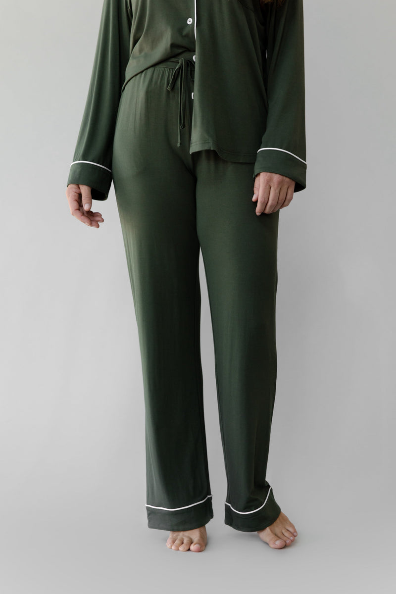 Women's Stretch-Knit Long Sleeve Bamboo Pajama Set