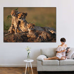 Safari Cheetah Family Wall Art