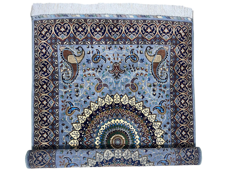 Hand-Knotted Parak Rug – Gray, 40” x 60” | Afghan Wool Rug