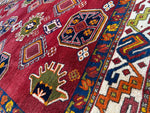 Hand-Knotted Persian Meshgin Wool Rug – 5’ x 11’ – Vintage Tribal Masterpiece