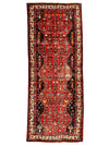 Vintage Persian Hosseinabad Runner Rug - 4’2” x 10’5” - Handwoven Wool, Circa 1950s