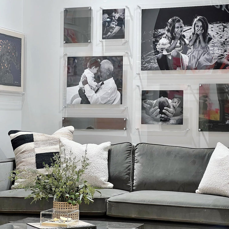 Mondrian 59" Double Panel Wallscape (Choose Your Color or Clear)