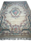 Hand-Tufted Chinese Aubusson Wool Rug – 7'10" x 11' – Luxurious Traditional Design