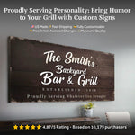 Backyard Bar & Grill Sign