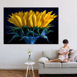 Sunflower Side View Wall Art