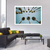 Plane Below Palm Trees Wall Art