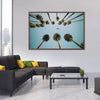 Plane Below Palm Trees Wall Art
