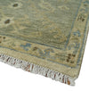 9x12 Hand Knotted Beige and Blue Traditional Vintage Persian Style Antique Wool Rug | TRDCP818