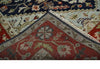 9x12 Hand Knotted Blue and Rust Traditional Heriz Serapi Antique Wool Rug | TRDCP680912