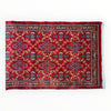 Vintage Mashhad Wool Runner – 3’3” x 8’4” – 1970s, Rich Red with Blue & Beige Accents