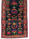 Hand-Knotted Persian Hamadan Runner - 3'6" x 10' | Tribal Wool Rug