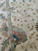 Hand-Knotted Oushak Soft Wool Rug 8 x 10