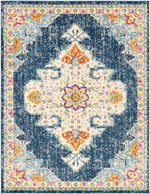 Miya Traditional Teal Area Rug