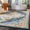 Miya Traditional Teal Area Rug