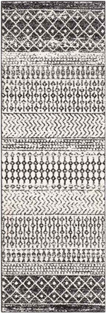 Louise Global Black/White Area Rug