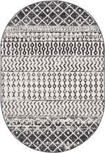 Louise Global Black/White Area Rug