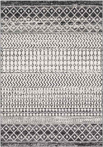 Louise Global Black/White Area Rug