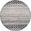 Louise Global Black/White Area Rug