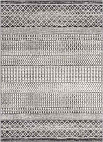 Louise Global Black/White Area Rug