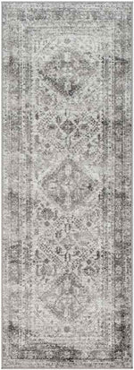 Jules Traditional Light Gray/White/Charcoal Area Rug
