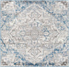 Angelo Traditional Ivory/Blue Area Rug